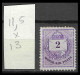 HONGRIE - HUNGARY - UNGARN / 1881 Typo. Perf. 11 1/2 X 13 WMK 132 /  2 Kr Violet Cat Value Above +300€ Scott 18f - Nuovi