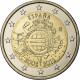 Espagne, Juan Carlos I, 2 Euro, 10 Years Euro, 2012, Madrid, SPL+ - España