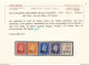 1942 MEF, SG N° 1/5  Serie Di 5 Valori  MNH/**  Certificato Biondi - Altri & Non Classificati