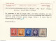 1942 MEF, SG N° 1/5  Serie Di 5 Valori  MNH/**  Certificato Biondi - Other & Unclassified