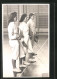 AK Drei Fechterinnen Mit Florett In Der Sporthalle  - Esgrima