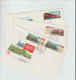 Train FDC  - 15 Pieces From Russia/Soviet. Postal Weight Approx 0,099 Gr. Please Read Sales Conditions Under Image Of  - Trains