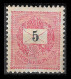 HONGRIE - HUNGARY - UNGARN / 1888 Typo. Perf. 12 X 11 1/2 WMK 135 CROWN IN CIRCLE MLH FULL GUM  5Kr  - Unused Stamps