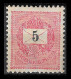 HONGRIE - HUNGARY - UNGARN / 1888 Typo. Perf. 12 X 11 1/2 WMK 135 CROWN IN CIRCLE MLH FULL GUM  5Kr  - Ongebruikt