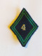 ECUSSON LOSANGE DE BRAS MOD 45,LEGION ETRANGERE, 4 EME REGIMENT ETRANGER SOUS OFFICIER(1) - Patches