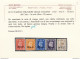 1942 MEF, SG N° 1/5  Serie Di 5 Valori  MNH/**  Certificato Biondi - Andere & Zonder Classificatie