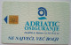 Croatia 100 Units Chip Card - Adriatic Osiguranje - Croatie