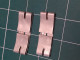 LIEUTENANT, PAIRE DE BARRETTES METALLIQUES DE GRADE MOD 48/52 (1) - Ecussons Tissu