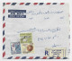 SUDAN 10MMS+55MMS+15MMS LETTRE COVER REC AIR MAIL KHARTOUM NORTH  1968 - Sudan (1954-...)