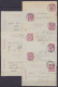 Lot De 35 EP Cartes-lettres 10c Rose (N°46) Oblitérations Et Destinations Diverses (voir Scans) - Postbladen