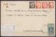 Portugal - L. Affr. 160cts Càd BARQUINHA /? JAN 1952 Pour CARDIFF - 2 Vignettes + Adresse Expéditeur ESPERANTO - Storia Postale