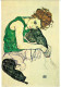 Egon Schiele, Sitzende Frau, Prag, Nationalgalerie, Nicht Gelaufen - Musées