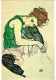 Egon Schiele, Sitzende Frau, Prag, Nationalgalerie, Nicht Gelaufen - Museum