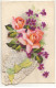 N°19254 - Un Bonnet En Dentelle - Roses Et Violettes - Saint-Catherine's Day