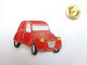 Beau Pin's , Auto Citroën 2CV , 2CH , Rouge , Signé Yoshinori Rins - Citroën