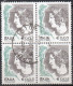 Delcampe - Italia 1959-2004 7 Quartine Usate - Blocks & Kleinbögen