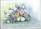 Art & Antiquités > Tableaux > Bouquet De Fleurs Veritable Aquarelle De F Bichel - Acquarelli