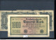 3 X Div. Geldscheine In Stark Unterschiedlicher Erhaltung - Collections