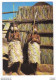 Basutoland Lesotho Enfants Basutos Parés Pour L'initiation VOIR DOS PUB Ionyl Labo La Biomarine Dieppe En 1963 Timbres - Lesotho