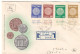 Israël - Lettre Recom FDC De 1954 - Oblit Bet Dagan - Monnaies - - Covers & Documents