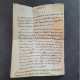Delcampe - Autographe 1775 Maréchal De Camp DE VICHY (1699-1781) à Son Fils Marquis Abel DE VICHY L'ami De CASANOVA & Mage MESMER - Historische Personen