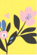 2 Cartes Doubles UNICEF - Fleurs - Alberi