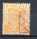 ST. HELENA  Yv. N° 23 Fil CA   (o) 2p Jaune Foncé Oblitération Annulation Cote  10 Euro BE   2 Scans - Other & Unclassified