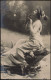 Frühe Fotokunst Fotomontage Frau Mädchen Im Kleid (musizierend) 1900 - Non Classés