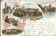 Ansichtskarte Litho AK Altenburg Rathaus, Schloss, Spitzen Gruss Aus 1897 - Altenburg