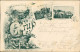 Ansichtskarte Oybin Töpfer (Berg) 3 Bild Frau 1898 - Oybin