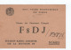 Cpa.carte QSL Radio Amateur.F8DJ/F9TN To F3TD.1964 Nimes XXIIème Foire économique De Nimes - Radio Amateur