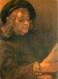 Art - Peinture - Rembrandt Van Rijn - Titus Lisant - CPM - Voir Scans Recto-Verso - Malerei & Gemälde