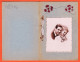 14981 /⭐ Double Carte Artisanale (2) Ajouti Photo Broché Ruban Tissus Feuillet Inercalaire Jeune Couple 1930s  - Couples