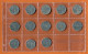 Italy 100 Lira. Lot Of 13 Used Coins.All Different Dates [de104] - Mezclas - Monedas