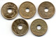 SPAIN, Set Of Five Coins 25 Pesetas, Nickel-Bronze, Year 1990-93, KM # 850, 851, 904, 905, 920 - 25 Peseta