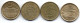 SPAIN, Set Of Four Coins 100 Pesetas, Brass, Aluminum-Bronze, Year 1997-2001, KM # 984, 989, 1006, 1016 - 100 Pesetas