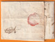 1727 - Marque Postale Manuscrite MARSEILLE Sur Lettre Pliée Avec Corresp Vers GENNES GENES GENOVA - 1701-1800: Precursors XVIII