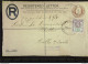 England: London Registered Letter Cover To Germany Vom 27.4.1904 Nach Halle (Saale) Mit 1 1/2 D  Knr: 105 A - Abarten & Kuriositäten