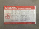 Arsenal V Scarborough 1992-93 Match Ticket - Tickets & Toegangskaarten