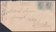 1884-H-85 CUBA SPAIN 1884 1c TIPE III RARE MATTER COVER 1888 TO SWEDEN.  - Prephilately