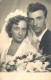 Family Social History Marriage Wedding Souvenir Photo Bride Groom Joy Couple Bouquet - Marriages