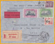 1932 - Enveloppe En RECOMMANDE Par Avion De Haiphong, Tonkin Vers Lyon - Via Hanoi - équipage CODOS Et ROBIDA - Luftpost