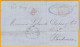 1862 - Enveloppe Pliée De Saint Denis, île De La Réunion Vers Bordeaux - Via Le Canal De Suez - Col. Fr. 1 - Suez - PD - Lettres & Documents