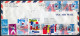 1975 Korea Seoul Flags (front & Back) Airmail Cover - Arnham Netherlands. Canada Turkey, United Nations, Belgium USA - Corea Del Sur