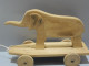 -JOUET ANCIEN ELEPHANT BOIS ARTISANAL COLLECTION ART POPULAIRE Michel Dessous  E - Jouets Anciens