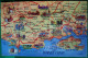 CPA à Système ANGLETERRE KENT MAP HAMPSHIRE & DORSET COAST BOURNEMOUTH  MECHANICAL MULTI VIEW  POSTCARD PULL OUT - Bournemouth (until 1972)