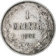 Finlande, Alexander III, Markka, 1892, Helsinki, Argent, TTB+, KM:3.2 - Finlande