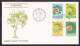 Papua New Guinea - 1992 Flowering Trees Illustrated FDC - Pictorial Postmark - Papua New Guinea