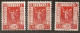 VARIETES X 2 N 325 **/ OBL - 1 TB ** ROUGE + TB OBLI. ROUGE AU LIEU DE ORANGE -  ROUGE CRAMINE A FORTE COTATION ???? - Unused Stamps