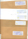 Delcampe - Lot 60 Lettre Avec Vignette Distributeur Nom Du Bureau à Boir Mention Heure 2 Versions - 2000 Type « Avions En Papier »
